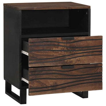vidaXL Nachttisch Walnuss 50 x 33 x 62 cm Massivholz Akazie
