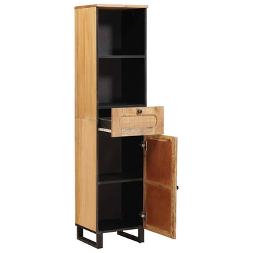 vidaXL Badezimmerschrank Braun 38 x 33 x 160 cm Massivholz Mango