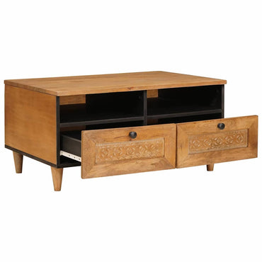 vidaXL Couchtisch Hellbraun 80 x 54 x 40 cm Massivholz Akazie
