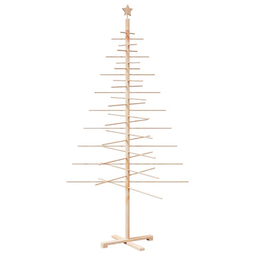 vidaXL Weihnachtsbaum Holz zum Schmücken 210 cm Massivholz Kiefer