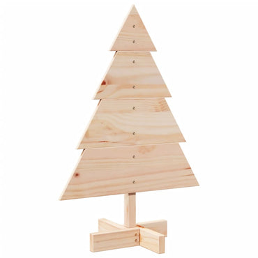 vidaXL Weihnachtsbaum Holz zum Schmücken 70 cm Massivholz