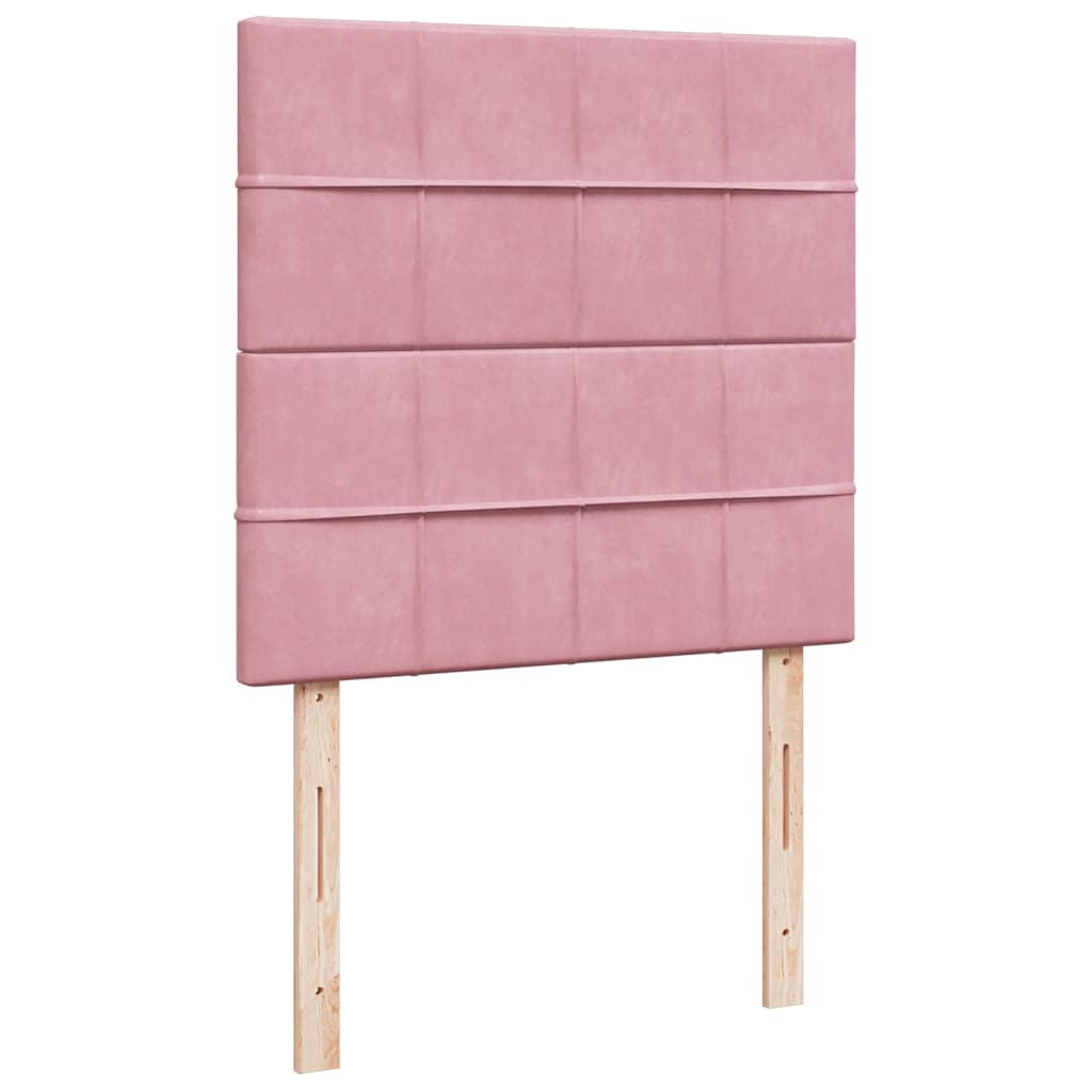 vidaXL Lit ottoman avec matelas Rose 100x200 cm Velours