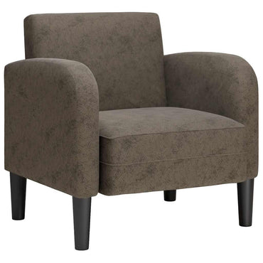 vidaXL Sessel mit Armlehnen Dunkelgrau 54 cm Kunstleder