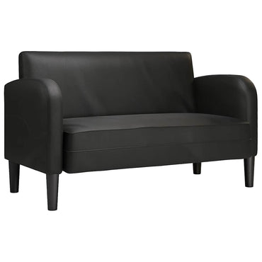 vidaXL Zweisitzer-Sofa Schwarz 110 cm Kunstleder