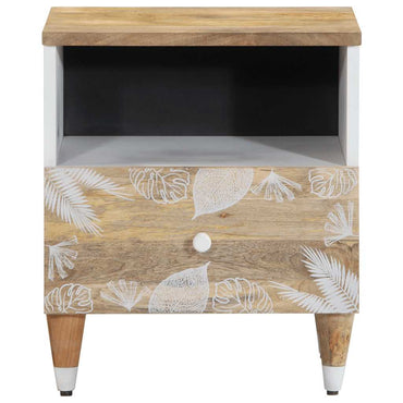 vidaXL Nachttisch 40x33x46 cm Massivholz Mango