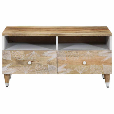 vidaXL Couchtisch 80x54x40 cm Massivholz Mango
