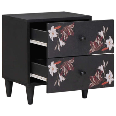vidaXL Table de chevet 2 pcs marron 40 x 33,5 x 46 cm bois de manguier massif