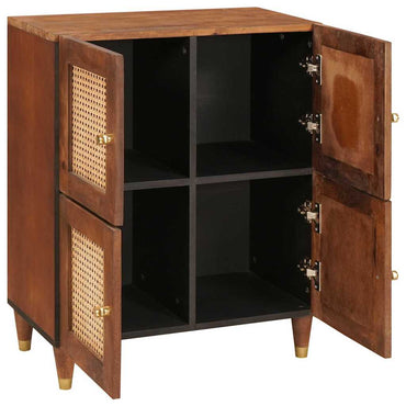 vidaXL Sideboard Braun 60 x 33,5 x 75 cm Massivholz Mango