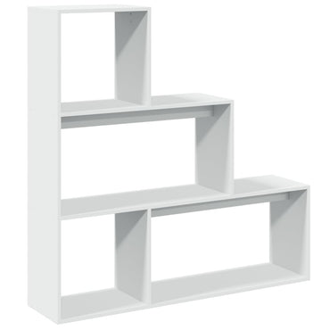 vidaXL Étagère séparateur de pièce 3 niveaux Blanc 123x29x123 cm Bois d'ingénierie