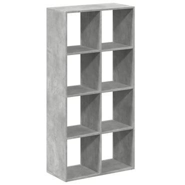 vidaXL Bibliothèque cloison gris béton 69,5x29x137,5 cm en bois d'ingénierie