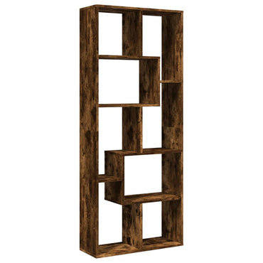 vidaXL Bibliothèque-séparateur Chêne fumé 67x25x161,5cm Bois d'ingénierie
