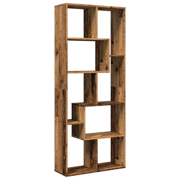 vidaXL Bibliothèque étagère de séparation aspect bois de récupération 67x25x161,5 cm