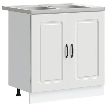 vidaXL Küchenschrank Kalmar Weiß 80 x 46 x 81.5 cm Holzwerkstoff