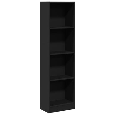 vidaXL Bibliothèque noire 40x24x143 cm Bois d'ingénierie