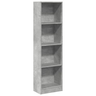 vidaXL Bücherregal Betongrau 40x24x143 cm Holzwerkstoff