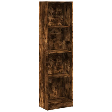 vidaXL Bibliothèque chêne fumé 40x24x143 cm en bois d'ingénierie