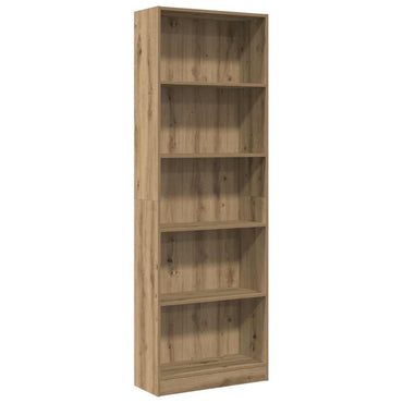 vidaXL Bibliothèque Chêne Artisan 60 x 24 x 176 cm Bois d'ingénierie