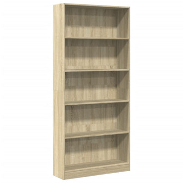 vidaXL Bücherregal Sonoma-Eiche 80 x 24 x 176 cm Holzwerkstoff