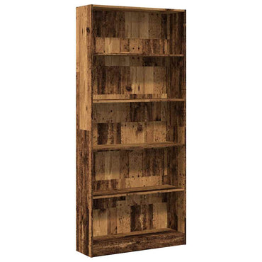 vidaXL Étagère à livres aspect bois de récupération 80x24x176 cm bois d'ingénierie