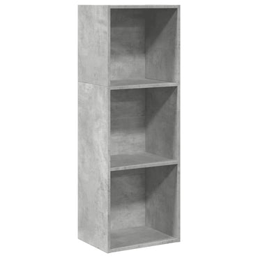 vidaXL Bücherregal Betongrau 40x30x114 cm Holzwerkstoff