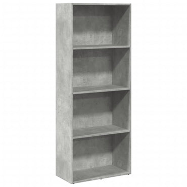 vidaXL Bücherregal Betongrau 60x30x152 cm Holzwerkstoff