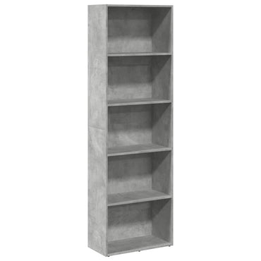 vidaXL Bücherregal Betongrau 60x30x189 cm Holzwerkstoff