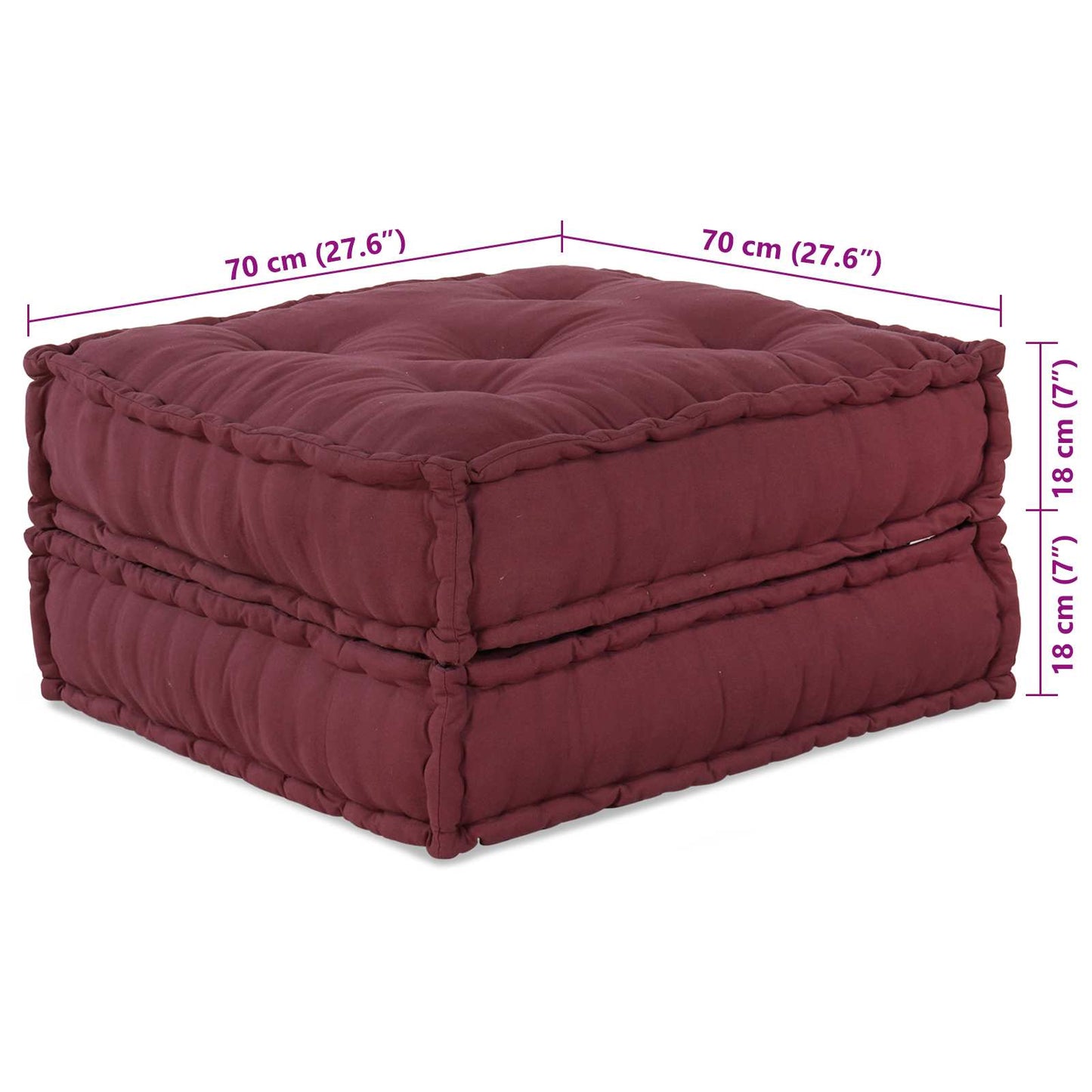 vidaXL Canapé modulaire 2 pcs Marron châtaigne 140 x 70 x 36 cm Tissu