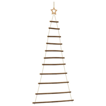 vidaXL Hängender Weihnachtsbaum mit Sternspitze 74x150 cm Naturzweig