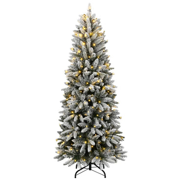 vidaXL Künstlicher Weihnachtsbaum mit Schnee 300 LEDs 180 cm