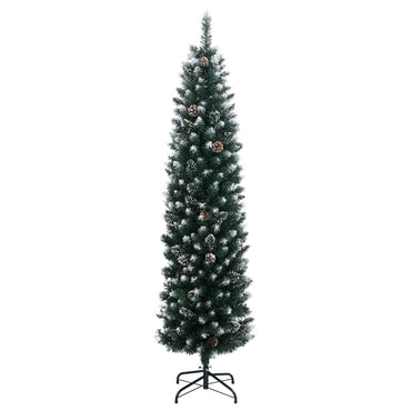 vidaXL Sapin de Noël artificiel Slim 300 LED 180 cm