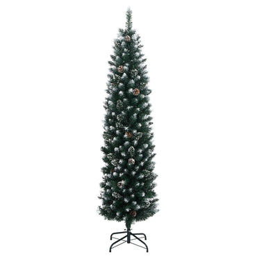 vidaXL Sapin de Noël artificiel Slim 300 LED 240 cm