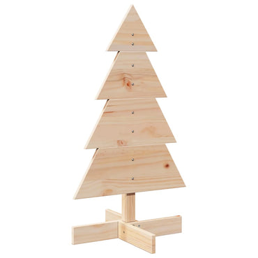 vidaXL Sapin de Noël en bois à décorer 80 cm Pin massif