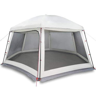 vidaXL Tente de piscine avec auvent amovible et moustiquaires Gris 512x458 cm