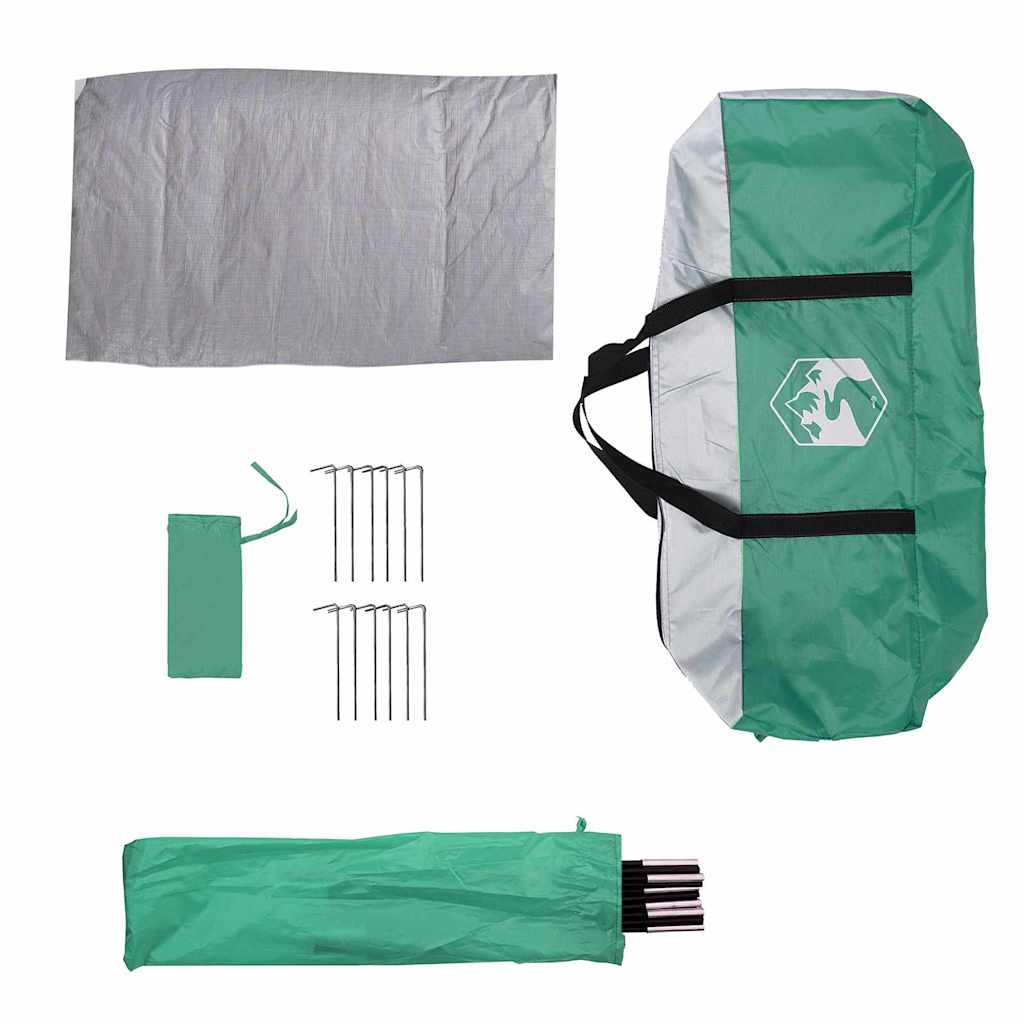 vidaXL Poolzelt Meergrün 366 x 305 x 231 cm Polyester und Fiberglas