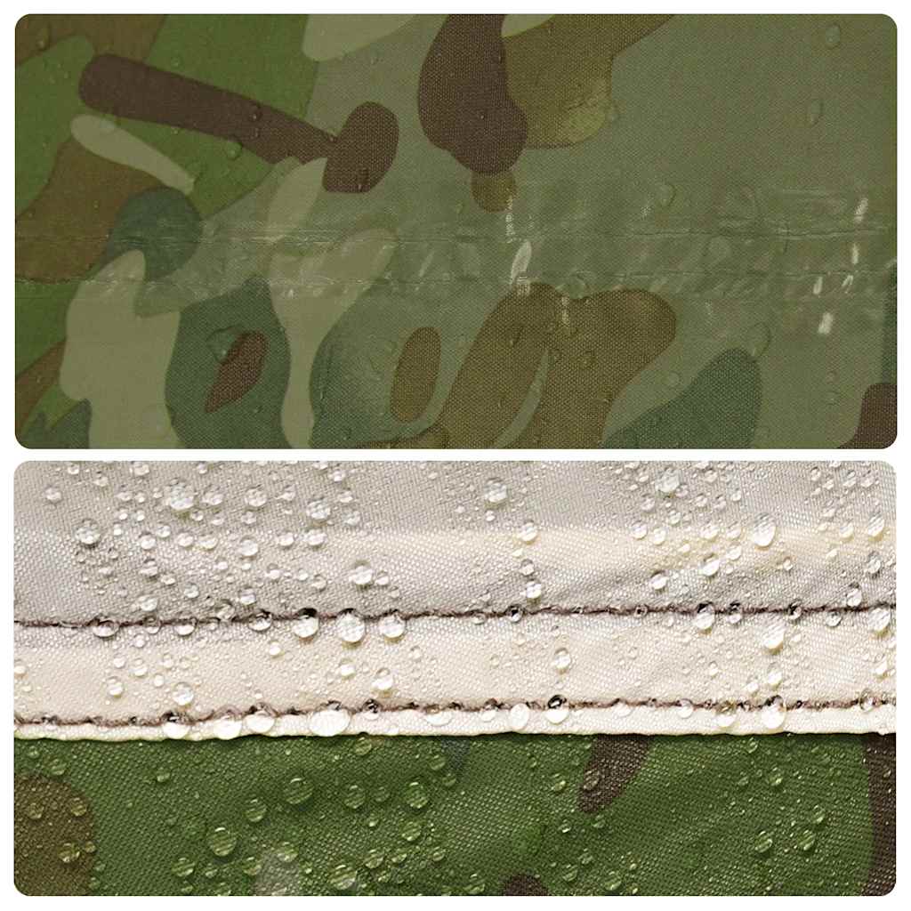 vidaXL Tente de Pêche 3 Personnes Motif Camouflage Imperméable