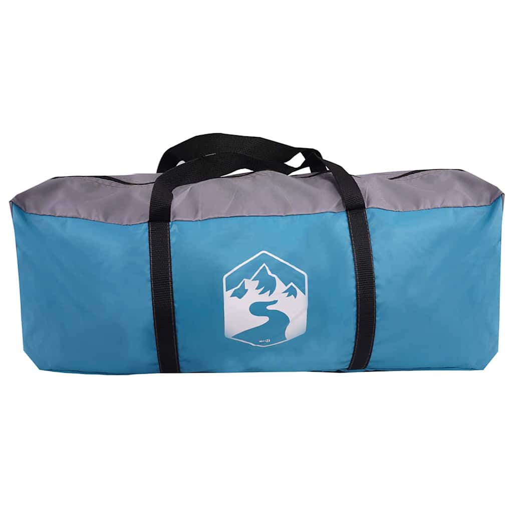 vidaXL Familienzelt mit Dach Blau und Grau 721 x 335 x 212 cm