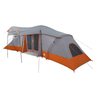 vidaXL Familienzelt mit Dach Grau und Orange 721 x 335 x 212 cm