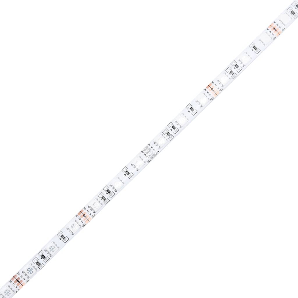 vidaXL Boxspringbett mit Matratze & LED Dunkelgrau 180x210 cm Samt