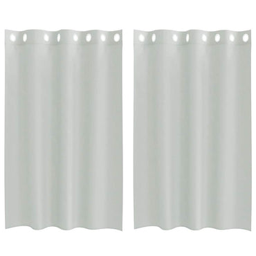vidaXL Voile Vorhänge mit Ösen 2 Stk. Hellgrau 140x175 cm