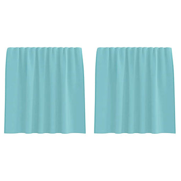 vidaXL Voile Vorhänge mit Stangentaschen 2 Stk. Türkis