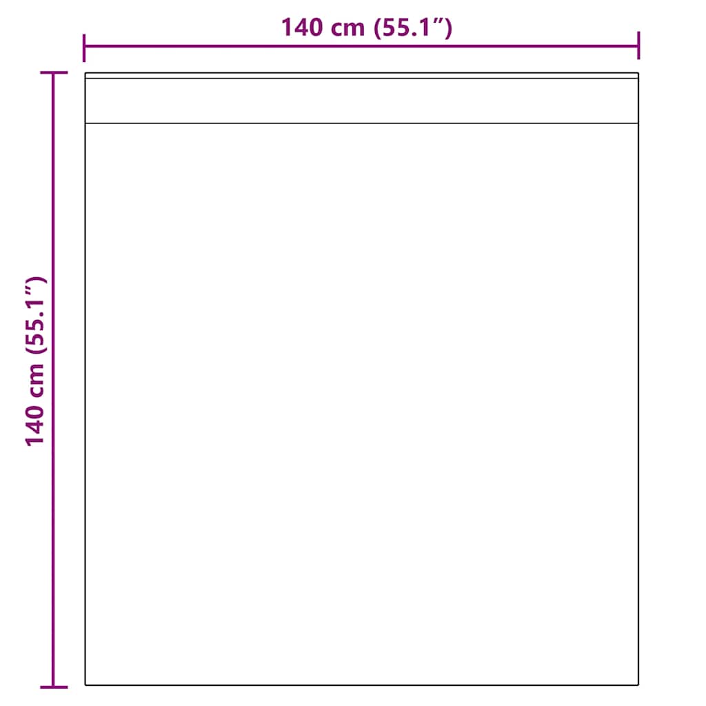 vidaXL Voile Vorhänge mit Lasche 2 Stk. Braun