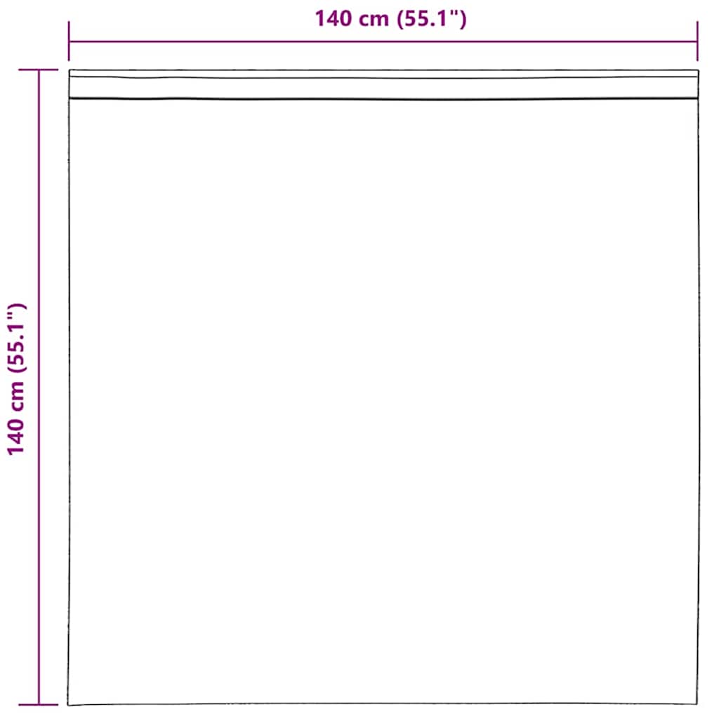 Voile Vorhänge mit Lasche 2 Stk. Creme