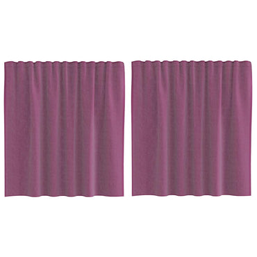 vidaXL Voile Vorhänge mit Schlaufen 2 Stk. Lila 140x140 cm