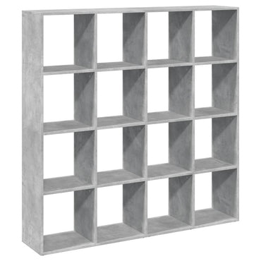 vidaXL Étagère à livres gris béton 137,5x29x137,5 cm en bois d'ingénierie