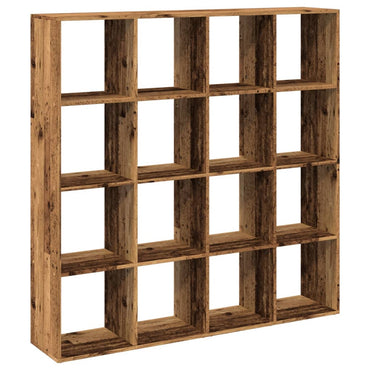 vidaXL Étagère à livres aspect bois recyclé 137,5x29x137,5 cm Bois d'ingénierie