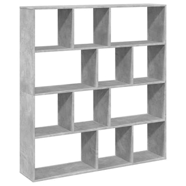 vidaXL Bücherregal Betongrau 132x29x141,5 cm Holzwerkstoff