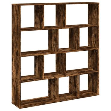 vidaXL Bücherregal Räuchereiche 132x29x141,5 cm Holzwerkstoff