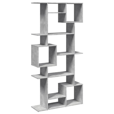 vidaXL Bücherregal Betongrau 92x29x188 cm Holzwerkstoff
