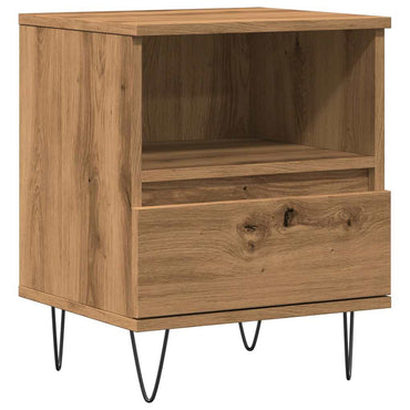 vidaXL Table de chevet Chêne artisan 40x35x50 cm Bois d'ingénierie