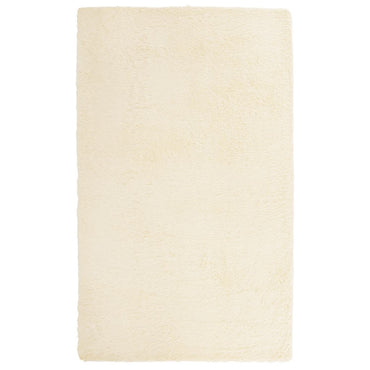 vidaXL Teppich Shaggy Hochflor NAVARRA Creme 80x150 cm Polyester